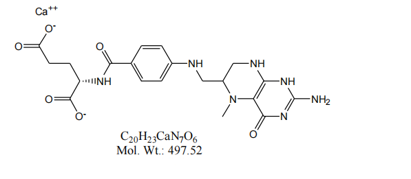 เภสัชวิทยาของแคลเซียม L-5-methyltetrahydrofolate | แมกนาโฟเลต